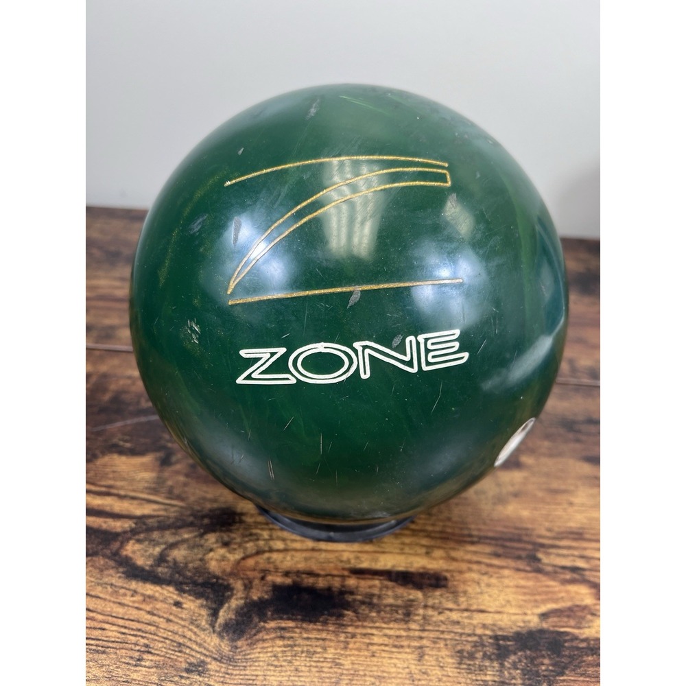 Brunswick Green Zone 15 lb Bowling Ball Used Made In USA